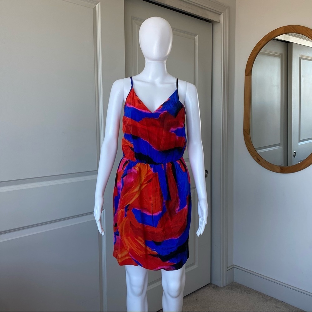 Amanda Uprichard mini dress Red/Blue, Size M